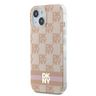 DKNY DKHMP15SHCPTSP iPhone 15 / 14 / 136.1" różowy/pink hardcase IML Checkered Mono Pattern & Printed Stripes MagSafe na NearMe.pl