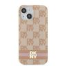 DKNY DKHMP15SHCPTSP iPhone 15 / 14 / 136.1" różowy/pink hardcase IML Checkered Mono Pattern & Printed Stripes MagSafe na NearMe.pl