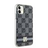 DKNY DKHMN61HCPTSK iPhone 11 / Xr6.1" czarny/black hardcase IML Checkered Mono Pattern & Printed Stripes MagSafe na NearMe.pl