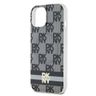 DKNY DKHMP15MHCPTSK iPhone 15 Plus /14 Plus 6.7" czarny/black hardcase IML Checkered Mono Pattern & Printed Stripes MagSafe na NearMe.pl