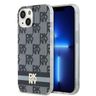 DKNY DKHMP15MHCPTSK iPhone 15 Plus /14 Plus 6.7" czarny/black hardcase IML Checkered Mono Pattern & Printed Stripes MagSafe na NearMe.pl
