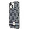 DKNY DKHMP15MHCPTSK iPhone 15 Plus /14 Plus 6.7" czarny/black hardcase IML Checkered Mono Pattern & Printed Stripes MagSafe na NearMe.pl