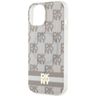 DKNY DKHMP14SHCPTSE iPhone 14 / 15 / 136.1" beżowy/beige hardcase IML Checkered Mono Pattern & Printed Stripes MagSafe na NearMe.pl