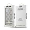 DKNY DKHMN61HCPTSE iPhone 11 / Xr6.1" beżowy/beige hardcase IML Checkered Mono Pattern & Printed Stripes MagSafe na NearMe.pl