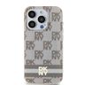DKNY DKHMP15XHCPTSE iPhone 15 Pro Max6.7" beżowy/beige hardcase IML Checkered Mono Pattern & Printed Stripes MagSafe na NearMe.pl