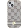 DKNY DKHMP15SHCPTSE iPhone 15 / 14 / 136.1" beżowy/beige hardcase IML Checkered Mono Pattern & Printed Stripes MagSafe na NearMe.pl