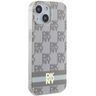 DKNY DKHMP15MHCPTSE iPhone 15 Plus /14 Plus 6.7" beżowy/beige hardcase IML Checkered Mono Pattern & Printed Stripes MagSafe na NearMe.pl