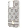 DKNY DKHMP15MHCPTSE iPhone 15 Plus /14 Plus 6.7" beżowy/beige hardcase IML Checkered Mono Pattern & Printed Stripes MagSafe na NearMe.pl