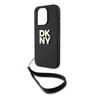 DKNY DKHCP15LPBSWSK iPhone 15 Pro 6.1"czarny/black hardcase Wrist Strap Stock Logo na NearMe.pl