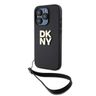 DKNY DKHCP15LPBSWSK iPhone 15 Pro 6.1"czarny/black hardcase Wrist Strap Stock Logo na NearMe.pl