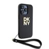 DKNY DKHCP15LPBSWSK iPhone 15 Pro 6.1"czarny/black hardcase Wrist Strap Stock Logo na NearMe.pl