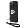 DKNY DKHCP15XPBSWSK iPhone 15 Pro Max6.7" czarny/black hardcase Wrist Strap Stock Logo na NearMe.pl