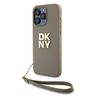 DKNY DKHCP15XPBSWSE iPhone 15 Pro Max6.7" beżowy/beige hardcase Wrist Strap Stock Logo na NearMe.pl