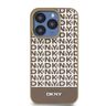 DKNY DKHMP15XPSOSPW iPhone 15 Pro Max6.7" brązowy/brown hardcase Leather Printed Pattern Metal Logo MagSafe na NearMe.pl