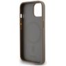DKNY DKHMP15SPSOSPW iPhone 15 / 14 / 136.1" brązowy/brown hardcase Leather Printed Pattern Metal Logo MagSafe na NearMe.pl