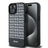 DKNY DKHMP15SPSOSPK iPhone 15 / 14 / 136.1" czarny/black hardcase Leather Printed Pattern Metal Logo MagSafe na NearMe.pl