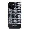 DKNY DKHMP15SPSOSPK iPhone 15 / 14 / 136.1" czarny/black hardcase Leather Printed Pattern Metal Logo MagSafe na NearMe.pl