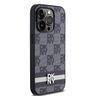 DKNY DKHCP14LPCPTSSK iPhone 14 Pro6.1" czarny/black hardcase Leather Checkered Mono Pattern & Printed Stripes na NearMe.pl