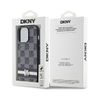 DKNY DKHCP14LPCPTSSK iPhone 14 Pro6.1" czarny/black hardcase Leather Checkered Mono Pattern & Printed Stripes na NearMe.pl
