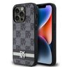 DKNY DKHCP14LPCPTSSK iPhone 14 Pro6.1" czarny/black hardcase Leather Checkered Mono Pattern & Printed Stripes na NearMe.pl