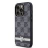DKNY DKHCP14LPCPTSSK iPhone 14 Pro6.1" czarny/black hardcase Leather Checkered Mono Pattern & Printed Stripes na NearMe.pl