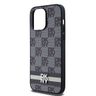 DKNY DKHCP14XPCPTSSK iPhone 14 Pro Max6.7" czarny/black hardcase Leather Checkered Mono Pattern & Printed Stripes na NearMe.pl
