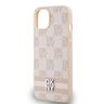 DKNY DKHCP14SPCPTSSP iPhone 14 / 15 / 136.1" różowy/pink hardcase Leather Checkered Mono Pattern & Printed Stripes na NearMe.pl
