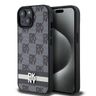 DKNY DKHCP15MPCPTSSK iPhone 15 Plus /14 Plus 6.7" czarny/black hardcase Leather Checkered Mono Pattern & Printed Stripes na NearMe.pl