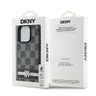 DKNY DKHCP15LPCPTSSK iPhone 15 Pro6.1" czarny/black hardcase Leather Checkered Mono Pattern & Printed Stripes na NearMe.pl
