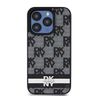 DKNY DKHCP15XPCPTSSK iPhone 15 Pro Max6.7" czarny/black hardcase Leather Checkered Mono Pattern & Printed Stripes na NearMe.pl
