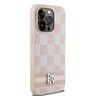 DKNY DKHCP14LPCPTSSP iPhone 14 Pro6.1" różowy/pink hardcase Leather Checkered Mono Pattern & Printed Stripes na NearMe.pl