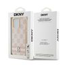 DKNY DKHCP14LPCPTSSP iPhone 14 Pro6.1" różowy/pink hardcase Leather Checkered Mono Pattern & Printed Stripes na NearMe.pl