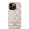 DKNY DKHCP14LPCPTSSP iPhone 14 Pro6.1" różowy/pink hardcase Leather Checkered Mono Pattern & Printed Stripes na NearMe.pl