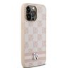 DKNY DKHCP14XPCPTSSP iPhone 14 Pro Max6.7" różowy/pink hardcase Leather Checkered Mono Pattern & Printed Stripes na NearMe.pl