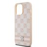 DKNY DKHCP14XPCPTSSP iPhone 14 Pro Max6.7" różowy/pink hardcase Leather Checkered Mono Pattern & Printed Stripes na NearMe.pl