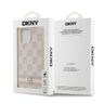 DKNY DKHCP14XPCPTSSP iPhone 14 Pro Max6.7" różowy/pink hardcase Leather Checkered Mono Pattern & Printed Stripes na NearMe.pl