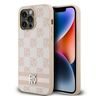 DKNY DKHCP14XPCPTSSP iPhone 14 Pro Max6.7" różowy/pink hardcase Leather Checkered Mono Pattern & Printed Stripes na NearMe.pl