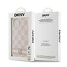 DKNY DKHCP15SPCPTSSP iPhone 15 / 14 / 136.1" różowy/pink hardcase Leather Checkered Mono Pattern & Printed Stripes na NearMe.pl