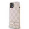 DKNY DKHCP15SPCPTSSP iPhone 15 / 14 / 136.1" różowy/pink hardcase Leather Checkered Mono Pattern & Printed Stripes na NearMe.pl