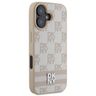 DKNY DKHCP16SPCPTSSP iPhone 16 6.1"różowy/pink hardcase Checkered Pattern & Printed Stripes na NearMe.pl