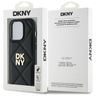 DKNY DKHCP14LPQDSLK iPhone 14 Pro 6.1"   czarny/black Quilted Stack Logo na NearMe.pl