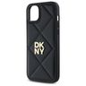 DKNY DKHCP15MPQDSLK iPhone 15 Plus 6.7"  czarny/black Quilted Stack Logo na NearMe.pl