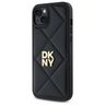 DKNY DKHCP15MPQDSLK iPhone 15 Plus 6.7"  czarny/black Quilted Stack Logo na NearMe.pl