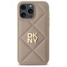 DKNY DKHCP14XPQDSLE iPhone 14 Pro Max    6.7" beżowy/beige Quilted Stack Logo na NearMe.pl