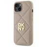 DKNY DKHCP14SPQDSLE iPhone 14 6.1"       beżowy/beige Quilted Stack Logo na NearMe.pl