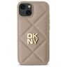 DKNY DKHCP14SPQDSLE iPhone 14 6.1"       beżowy/beige Quilted Stack Logo na NearMe.pl
