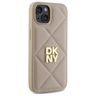 DKNY DKHCP14SPQDSLE iPhone 14 6.1"       beżowy/beige Quilted Stack Logo na NearMe.pl