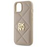 DKNY DKHCP14SPQDSLE iPhone 14 6.1"       beżowy/beige Quilted Stack Logo na NearMe.pl