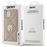 DKNY DKHCP14SPQDSLE iPhone 14 6.1"       beżowy/beige Quilted Stack Logo na NearMe.pl