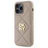 DKNY DKHCP14LPQDSLE iPhone 14 Pro 6.1"   beżowy/beige Quilted Stack Logo na NearMe.pl
